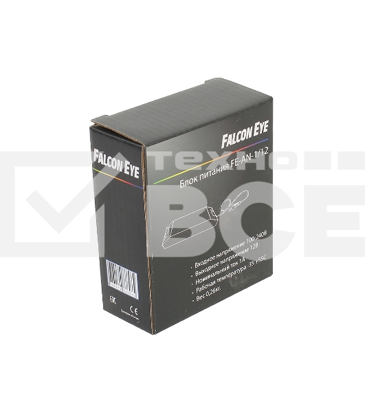 Блок питания Falcon Eye FE-AN-1/12 Входное напряжение 87-264V, Выходное 12V, Номинальный ток 1A