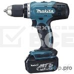 Дрель-шуруповерт Makita DDF453RFE, Аккумуляторная, 18В, 2 АКБ, Кейс, фото7