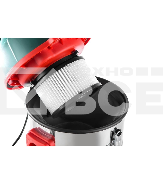 Строительный пылесос Haммer Flex PIL30A 196423 181-002 для сух/вл уборки 1400Вт 30л + розетка для электроинструмента