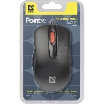 Мышь проводная Defender Point MM-756 черный, 1000 dpi, USB, кнопки - 3, фото11