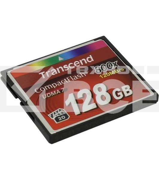 Флеш карта CF 128Gb, Transcend Ultra Speed 800X