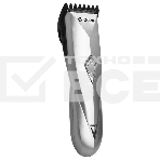 Машинка для стрижки Delta DL-4035А серебристый (серебристый, 2 Вт, аккум. батарея 1,2 В, регулировка длины срезаемых волос, ножи из нержавеющей стали, время работы при заряженной батарее 30 мин., в комплекте: расческа, ножницы, масленка, щетка для чистки), фото 1