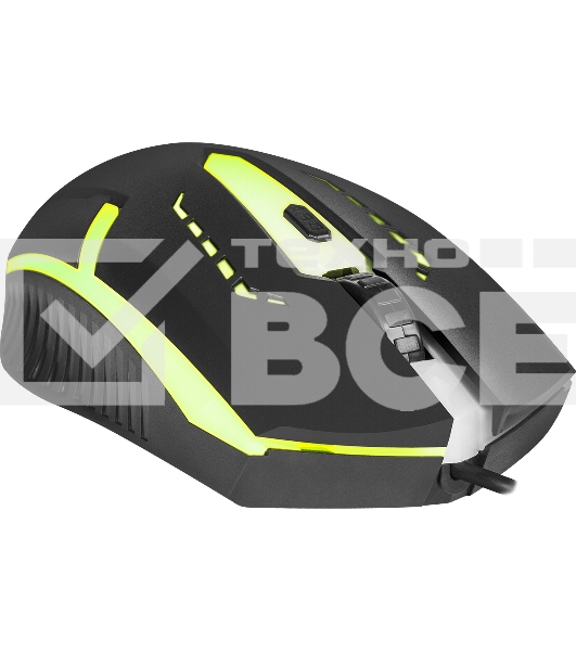 Мышь проводная Defender Hit MB-601 черный, 1200 dpi, USB, кнопки - 4