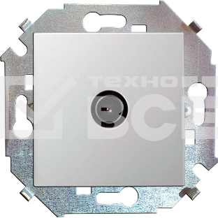 Механизм розетки TV СП Simon15 одиночная бел. Simon 1591475-030