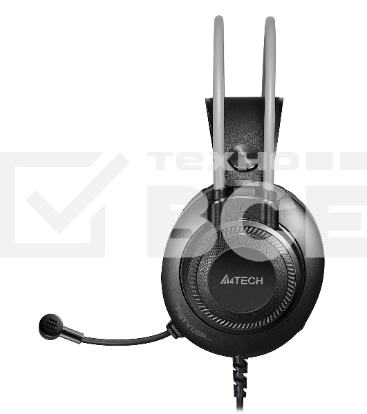 Наушники с микрофоном A4Tech Fstyler FH200U серый 2м накладные USB оголовье (FH200U GREY)