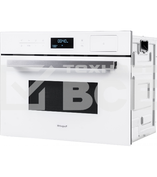 Духовой шкаф электрический Weissgauff OEMS 459 PDW белый, встраиваемый