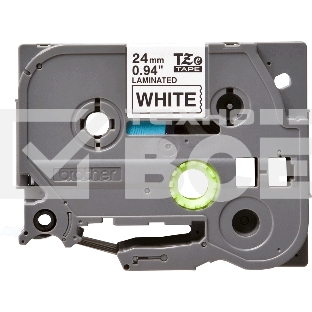 Картридж Brother TZe-251 24 мм, 8 м, черный шрифт, белый фон, для BROTHER P-Touch