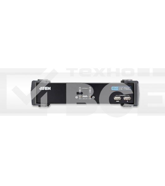 Переключатель электронный CUBIQ 2 PORT USB 2.0 DVI KVMP SWITCH
