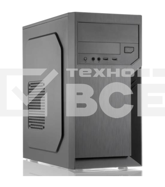 Компьютерный корпус с блоком питания 450Вт. Case Foxline FL-702, mATX, 1x5.25EXT, 1x3.5EXT, 2x3.5INT, 2xUSB2.0, HDA, w/o FAN, w/450W ATX PSU, w/1.2m EU pwr cord