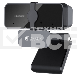 Камера Web Oklick/Оклик OK-C21FH черный 2Mpix (1920x1080) USB2.0 с микрофоном