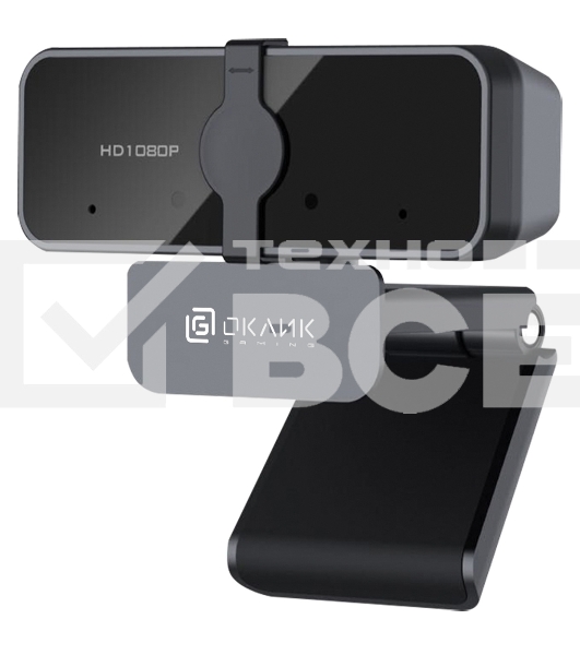 Камера Web Oklick/Оклик OK-C21FH черный 2Mpix (1920x1080) USB2.0 с микрофоном