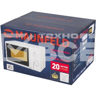 Микроволновая печь Maunfeld MFSMO.20.7WH белый, 20 л, 700 Вт, переключатели - поворотный механизм