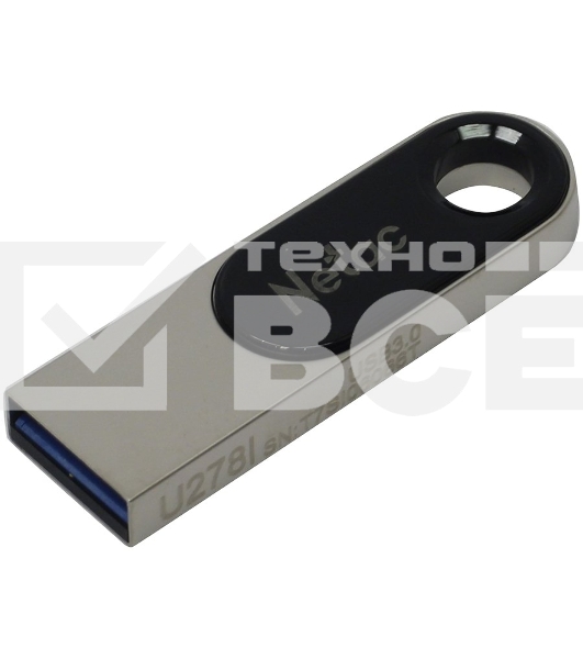 Флеш диск Netac U278 NT03U278N-064G-30PN, 64Gb, USB3.0, металлическая матовая