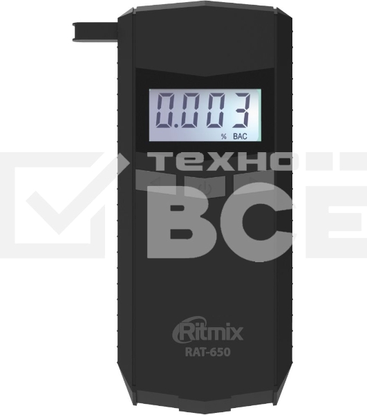 Алкотестер Ritmix RAT-650 электрохимический черный