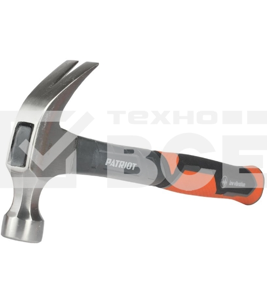 Молоток столярный PATRIOT СHF-450 с фиберглассовой рукояткой, 450г