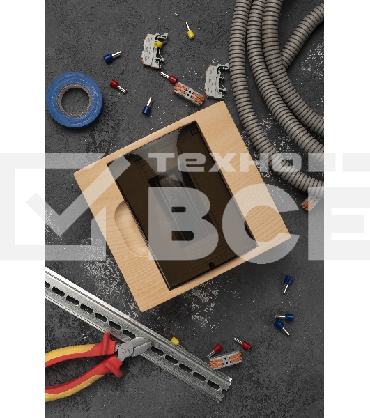 Щит ЩРН-П-8 IP41 светлое дерево PROxima EKF pb40-n-8-light