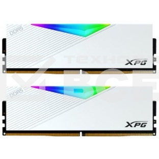 Оперативная память XPG Lancer, DDR5, 32GB (2x16GB), 6400MHz, CL32, с радиаторами, RGB, белый