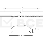 Светильник линейный Gauss WLF-4 18W 1520lm 4000K 185-265V IP20 585x120x46мм сталь LED 1/12, фото 1