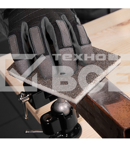 Губка для шлифования, 125 х 100 х 10 мм, мягкая, 3 шт., P 60/80, P 60/100, P 80/120 Matrix
