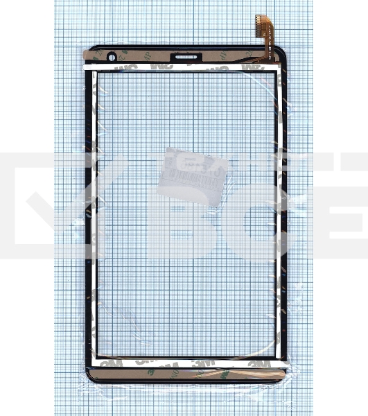 Сенсорное стекло (тачскрин) DEXP Ursus N180i 4G черное