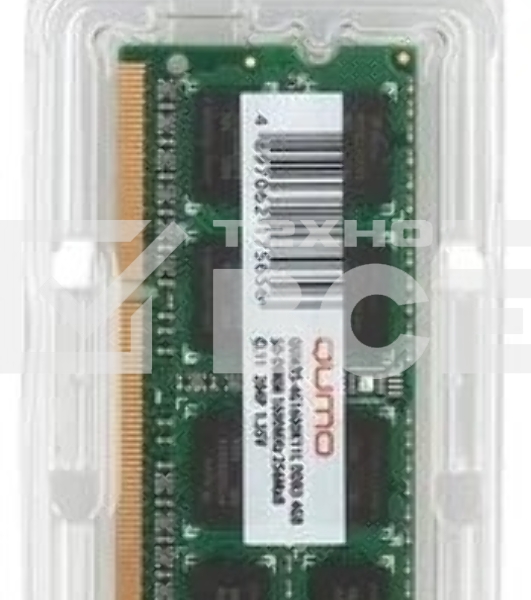 Оперативная память QUMO, DDR3, 8GB (1x8GB), 1600MHz, CL11, SO-DIMM