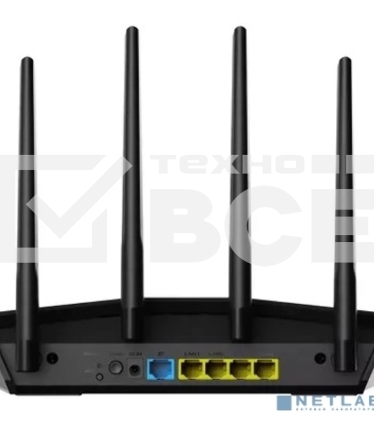 Роутер беспроводной Asus RT-AX57 AX3000 10/100/1000BASE-TX черный