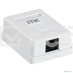 Розетка ITK GENERICA CS2-1C5EU-12-G настенная 49.2x65.5x25.2мм RJ45 ABS белый (упак.:1шт), фото2