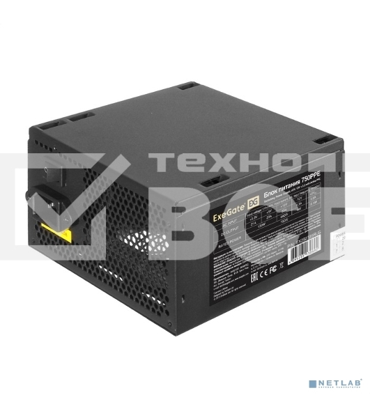 Блок питания ExeGate 750PPE (EX292335RUS), 750Вт, 120мм, черный