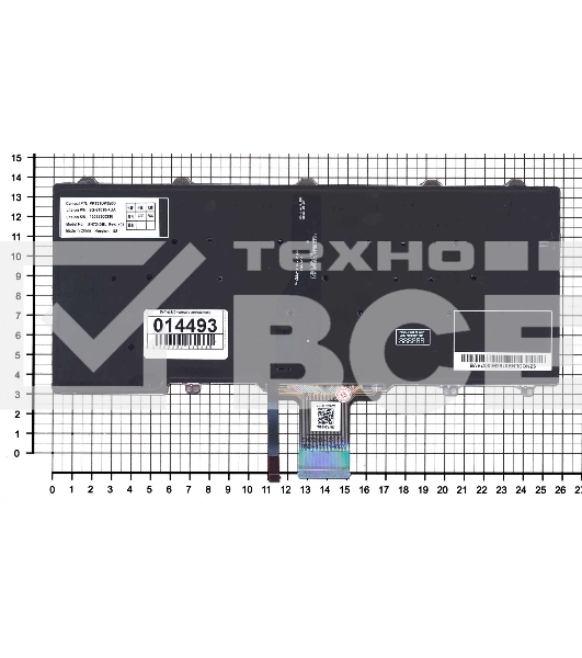 Клавиатура для ноутбука Dell E5250 E7250 черная с подсветкой