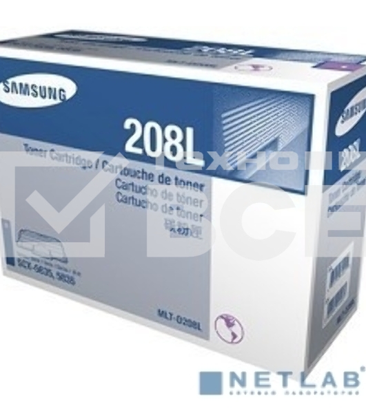 Тонер Картридж Samsung MLT-D208L черный для Samsung SCX-5835FN/5635FN (10000стр.)
