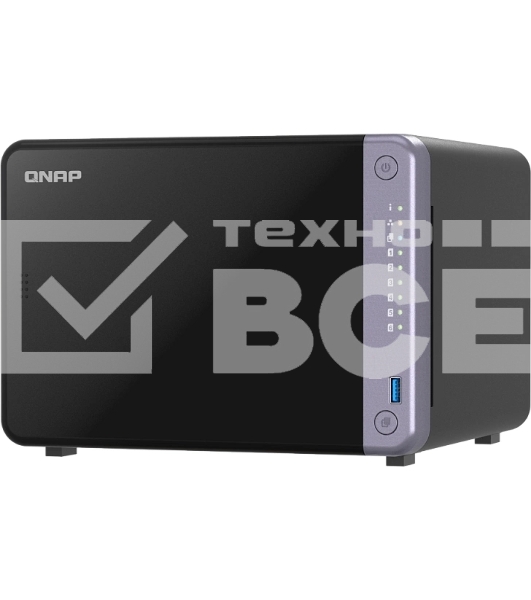 Сетевое хранилище NAS Qnap TS-632X-4G 6-bay настольный Alpine AL-524