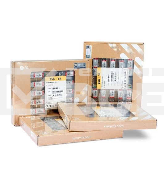 Трансивер FS for Mellanox MMA2P00-AS Compatible 25GBASE-SR SFP28 850nm 100m DOM Duplex LC MMF Optical Transceiver Module