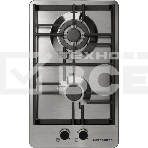 Варочная поверхность Kuppersberg FS 39 X, газ, High-Tech, 32 см, автоматический электроподжиг, газ-контроль, форсунки под сжиженый газ, SABAF конфорки, чугунные решетки, цвет серебристый, фото3