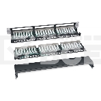 Комм. патч-панель Cabeus, 19', 1HU, портов: 48 х RJ45, кат. 5е, экр., черный, (PLHD-48-Cat.5e-SH-Dual IDC-1U), фото3