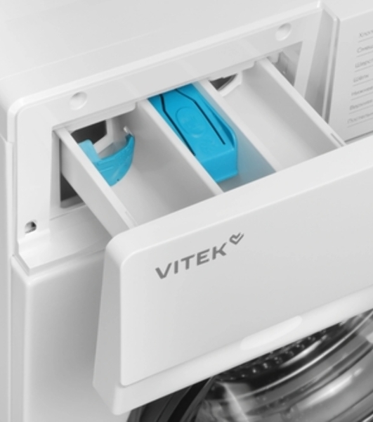 Стиральная машина Vitek VT-WME6008 белый, загрузка фронтальная 6 кг, 1000 об/мин, класс A++
