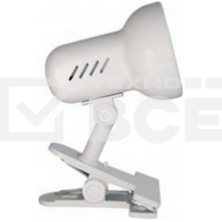 Лампа настольная Camelion H-035 С01 60Вт 220В белый метал.