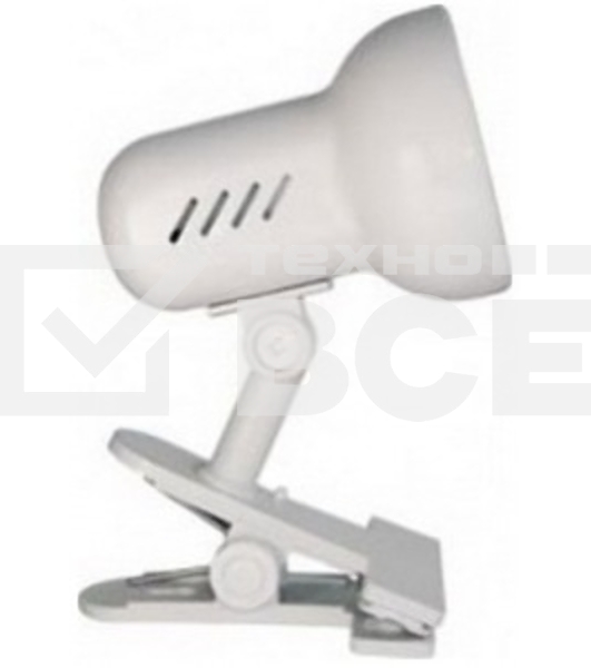 Лампа настольная Camelion H-035 С01 60Вт 220В белый метал.