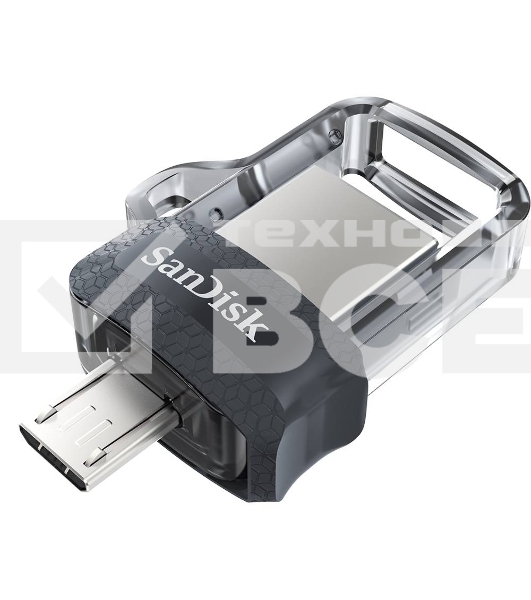 Флеш диск 32GB SanDisk Ultra Android Dual Drive OTG, m3.0/USB 3.0, Black
