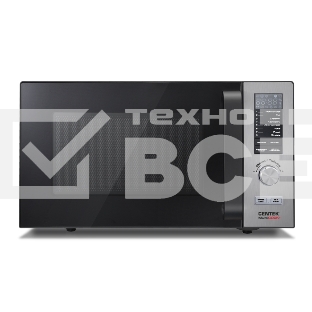 Микроволновая печь Centek CT-1588 серебристый, 25 л, 900 Вт, переключатели - поворотный механизм/кнопки