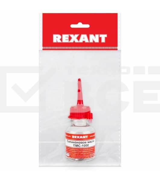 Силиконовое масло Rexant, ПМС-1000, 15 мл, носик, (Полиметилсилоксан)