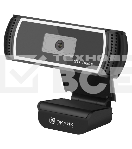 Камера Web Oklick/Оклик OK-C013FH черный 2Mpix (1920x1080) USB2.0 с микрофоном