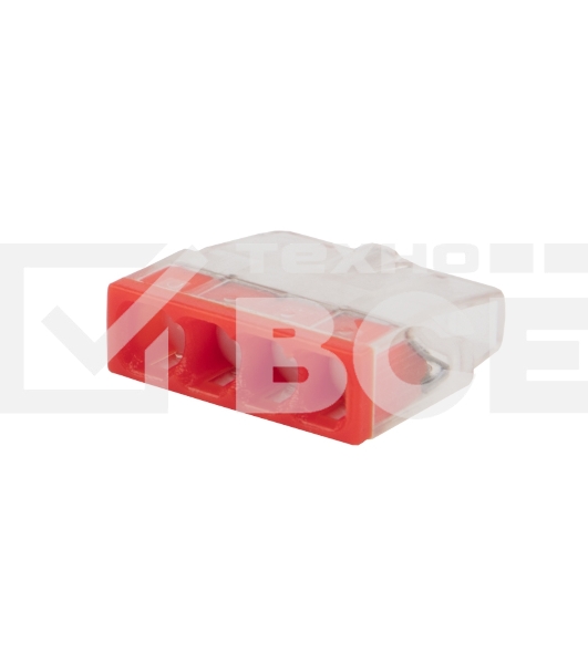 Экспресс-клемма с пастой Rexant СМК 2273-244, 4-проводная 0.5-2.5 мм², прозрачная, блистер (20 шт./уп.)