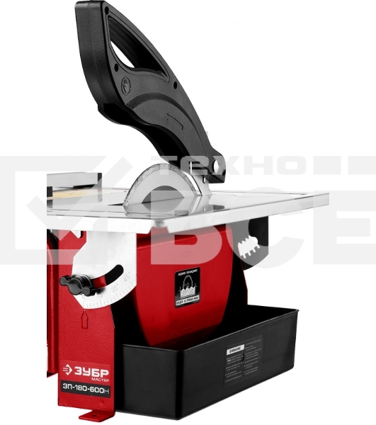 Электроплиткорез ЗУБР 'МАСТЕР' ЭП-180-600Н диск 180 мм, глубина реза 90°-34мм/45°-17мм, стол 330х360мм, 2950об/мин, 600Вт