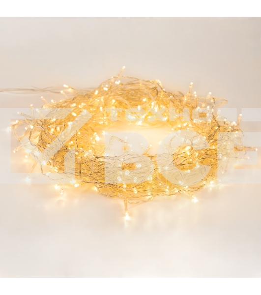Гирлянда Твинкл-Лайт 20 м, прозрачный ПВХ, 160 LED, цвет теплый белый