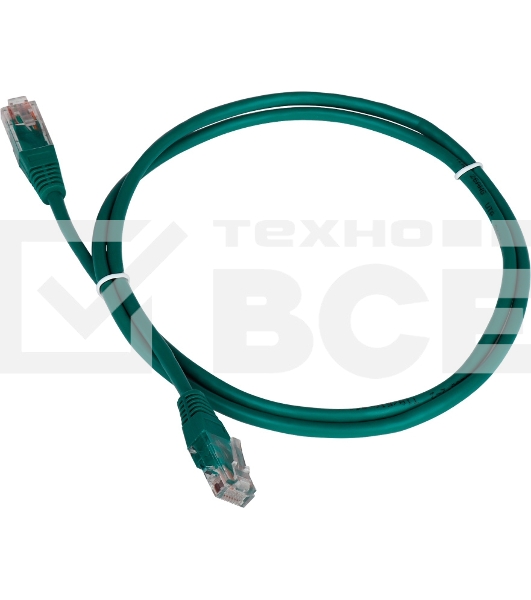 Кабель Патч-корд Lanmaster UTP TWT-45-45-5.0-GN вилка RJ-45-вилка RJ-45 кат.5е 5м зеленый ПВХ (уп.:1шт)