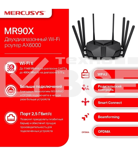 Маршрутизатор AX6000 Dual-Band Wi-Fi 6 Router