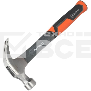 Молоток столярный PATRIOT СHF-450 с фиберглассовой рукояткой, 450г