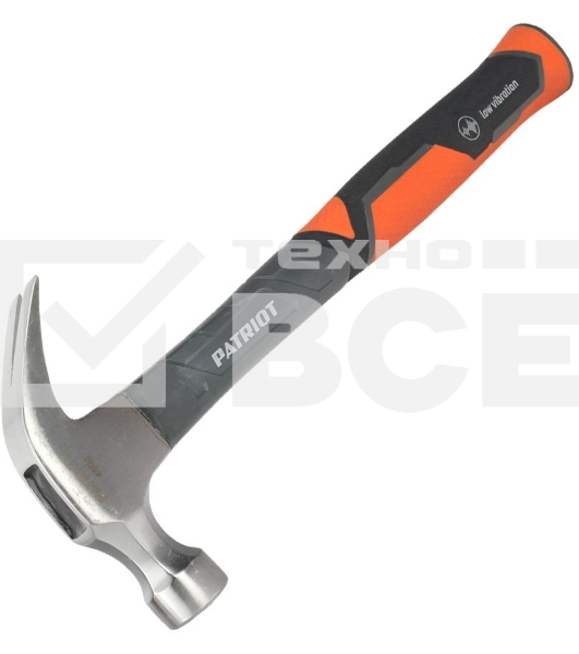 Молоток столярный PATRIOT СHF-450 с фиберглассовой рукояткой, 450г