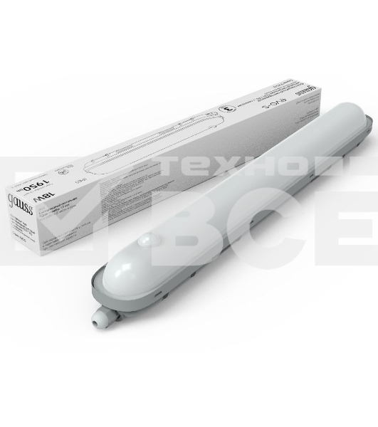 Светильник СПП-176 EVO 18W 1950lm 4000K 200-240V IP65 600*76*82мм ИК-сенс и соед в лин LED