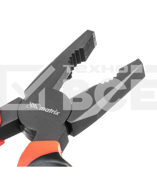 Плоскогубцы MATRIX Black Nickel, 200 мм, комбинированные, двухкомпонентные рукоятки 16983